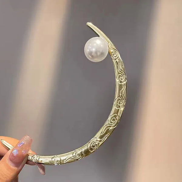 White Celestial Hairpin Headband | Alloy