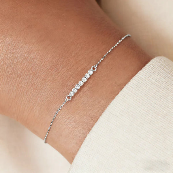 Gold-Plated Zircon Bracelet | Stainless Steel