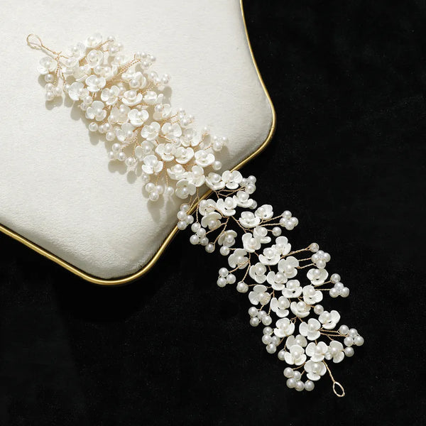 Bridal Pearl Headband | Alloy