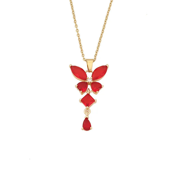 Bridal Butterfly Pendant Necklace | Stainless Steel