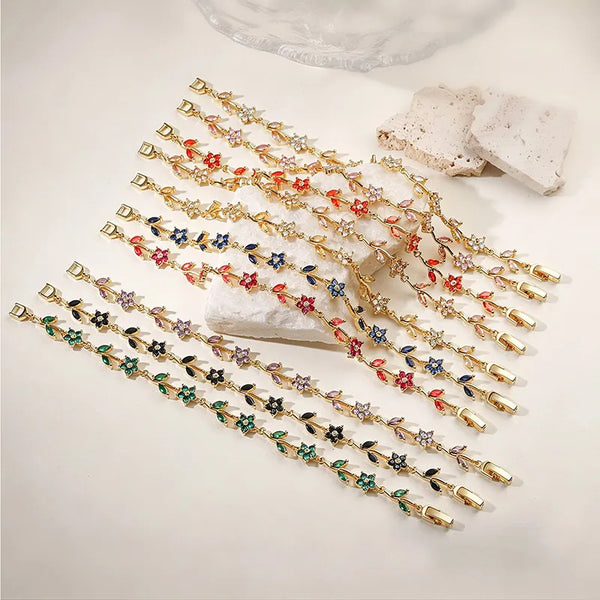 Floral Bracelet | Copper