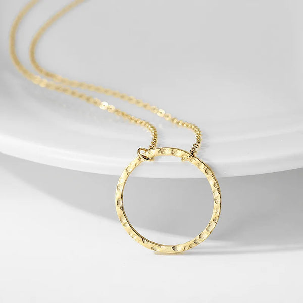 Minimalist Floral Pendant Necklace | Stainless Steel