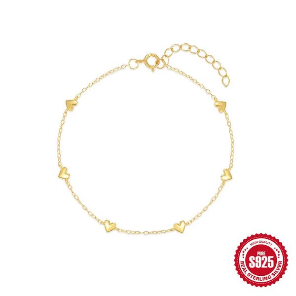 Heart Bracelet | 925 Sterling Silver