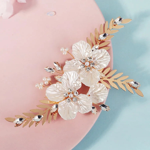 Celestial Floral Hair Clip | Pearl