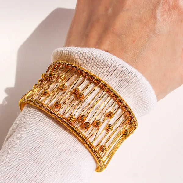 Gold-Plated Bangle | Brass
