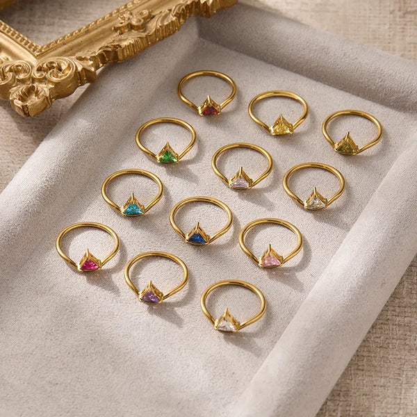 Zircon Ring | Stainless Steel