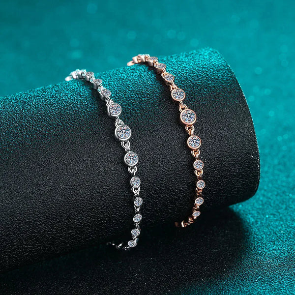 Moissanite Leaf Bracelet | 925 Sterling Silver