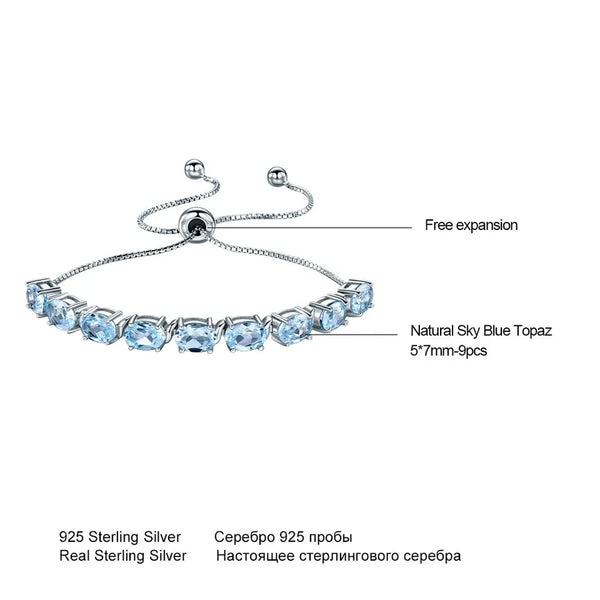 Box Chain Zircon Bracelet | 925 Sterling Silver