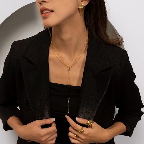 Featuring Heart Necklace | Stainless Steel