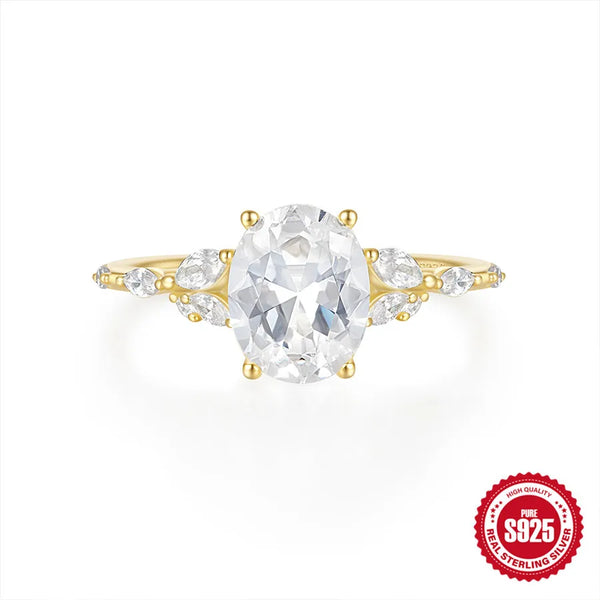 Diamond Geometric Ring | Sterling Silver