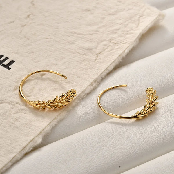 Brass Geometric Earrings | Copper