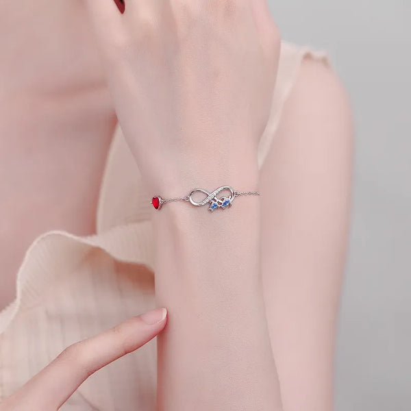 Word Heart Bracelet | 925 Sterling Silver