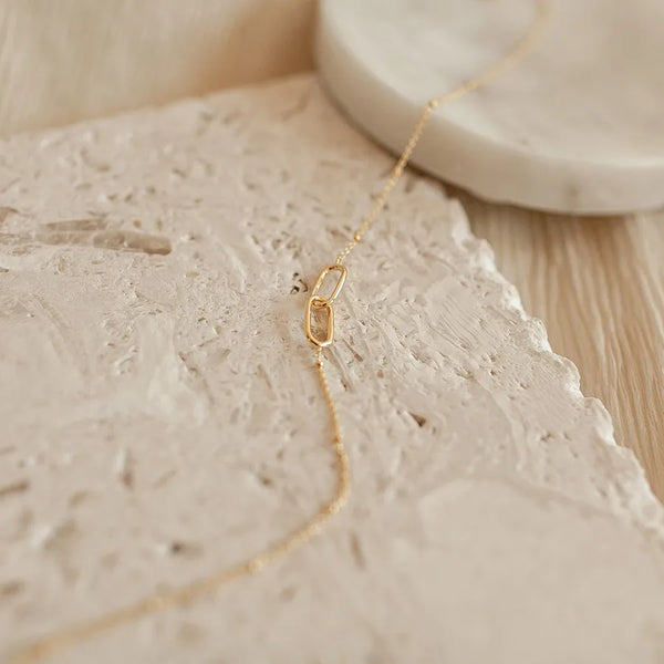Classic Gold-Plated Pendant Necklace | Stainless Steel