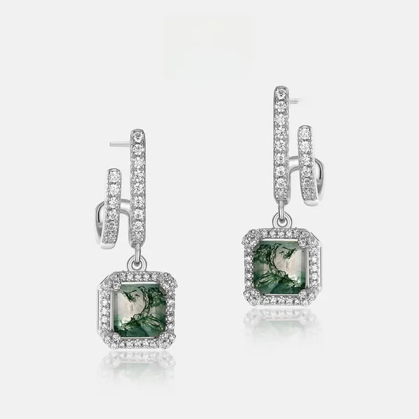 Quadrilateral Geometric Drop Earrings | 925 Sterling Silver