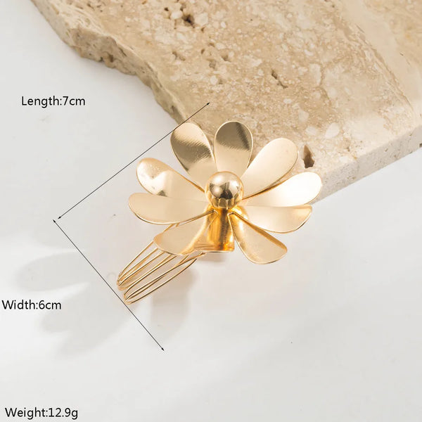Retro Floral Hair Clip | Alloy