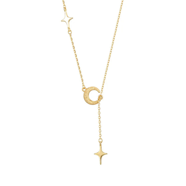 Gold-Plated Celestial Pendant Necklace | 925 Sterling Silver
