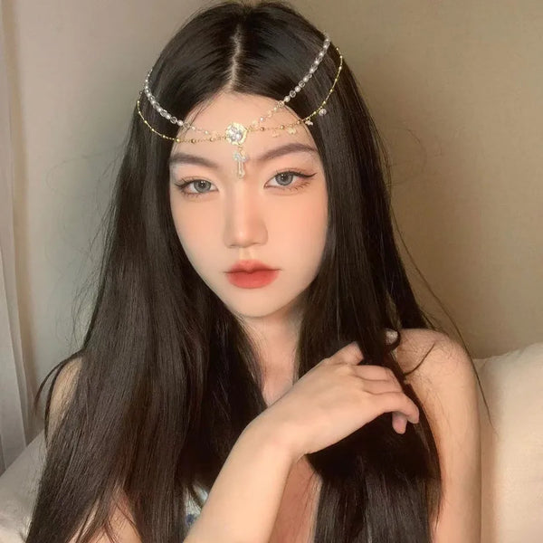 Chain Forehead Chain Headband | Alloy