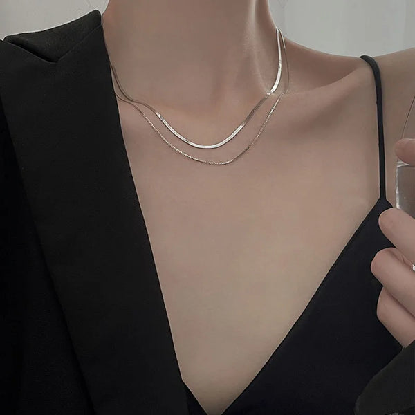 Rectangle Heart Pendant Necklace | Copper