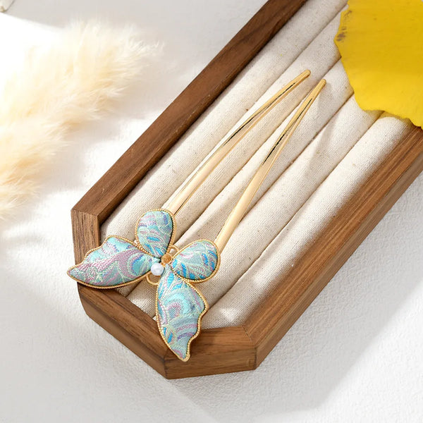 Vintage Artificial Pearl Hair Clip | Satin