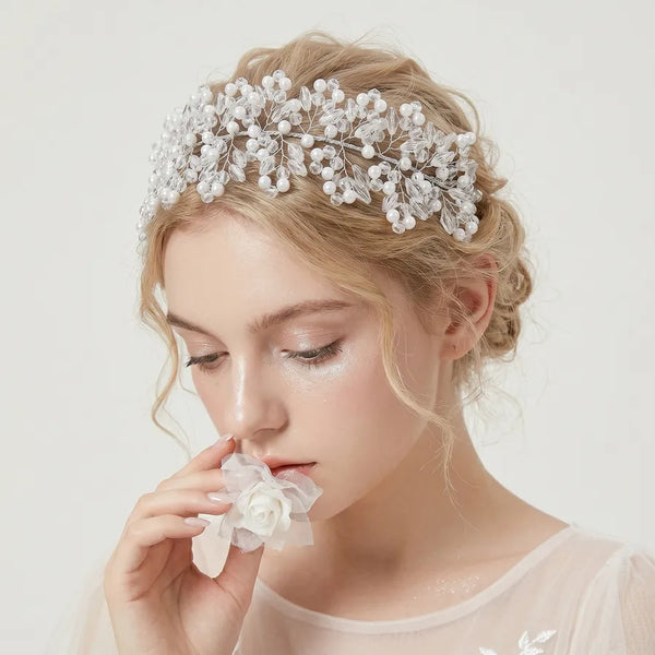 French Floral Headband | Crystal