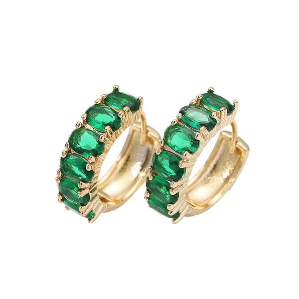 Zircon Earrings | Copper