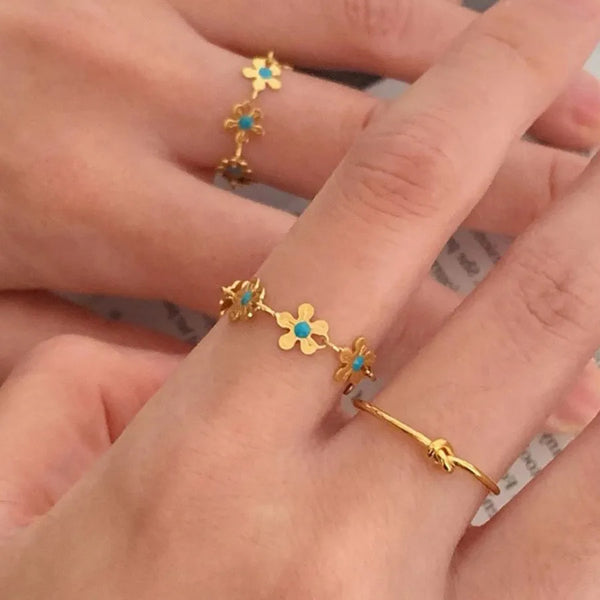 Fashionable Floral Ring | Copper