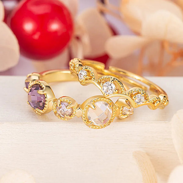 Zircon Leaf Ring | Crystal