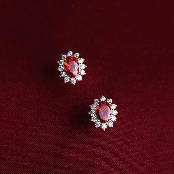 Floral Stud Earrings | 925 Sterling Silver