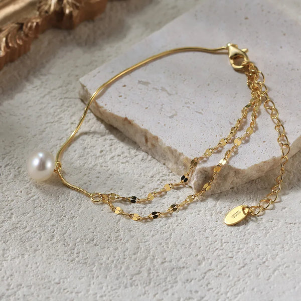 Bracelets Freshwater Pearl Bracelet | 925 Sterling Silver