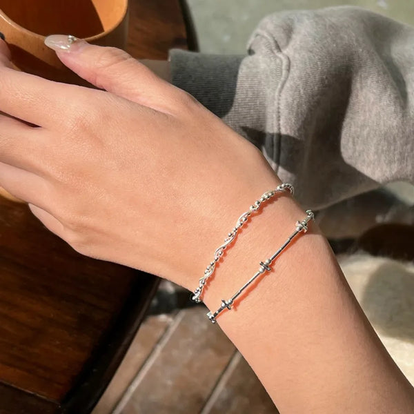 Tichi Geometric Bracelet | 925 Sterling Silver