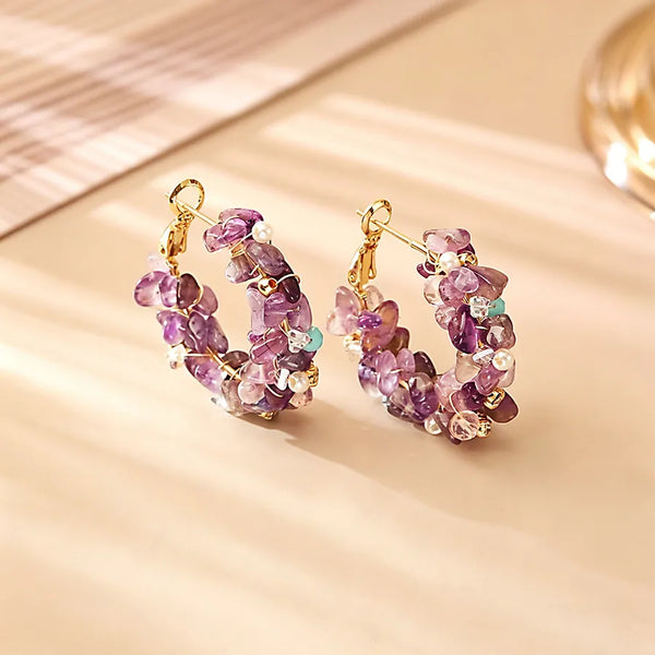 Blue Crystal Earrings | 925 Sterling Silver