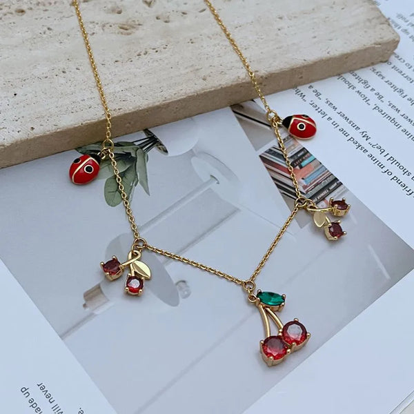 Cherry Necklace | Copper