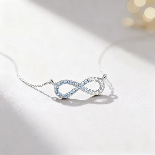 Infinity Heart Pendant Necklace | 925 Sterling Silver