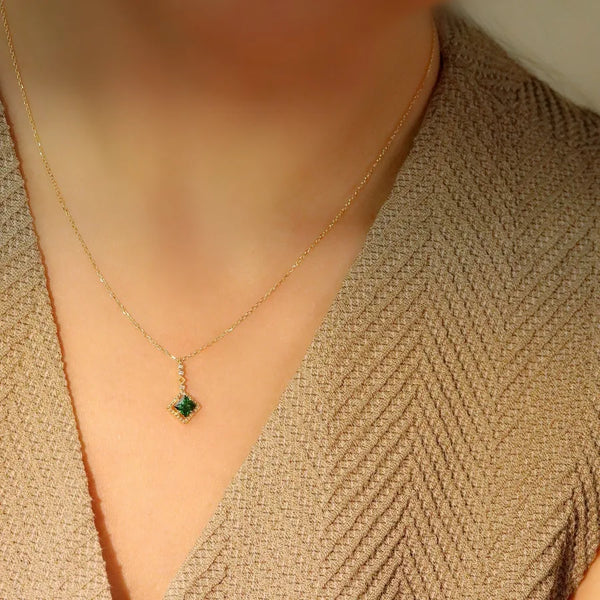 Zircon Pendant Necklace | 925 Sterling Silver