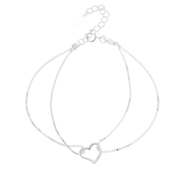 Fashionable Heart Bracelet | 925 Sterling Silver