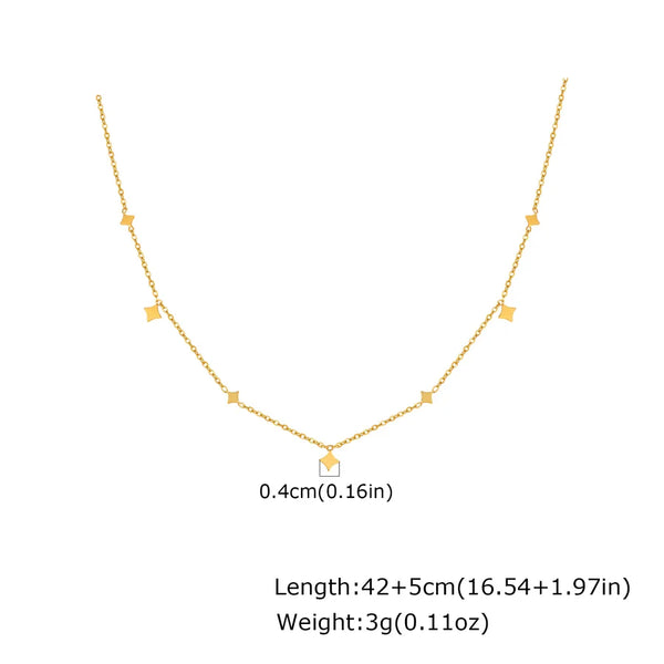 Color Gold-Plated Necklace | Stainless Steel