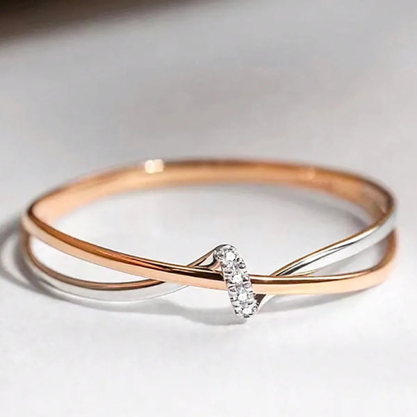 Material Floral Ring | Copper