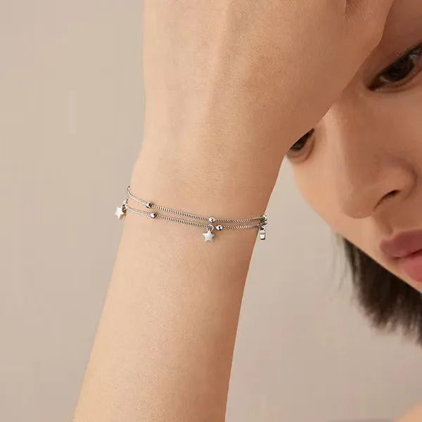 White Celestial Bracelet | Brass