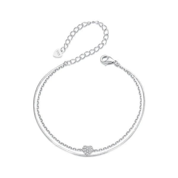 Heart Bracelet | 925 Sterling Silver