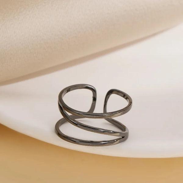 Asymmetrical Floral Ring | Copper