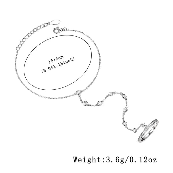 Zirconia Zircon Bracelet | 925 Sterling Silver