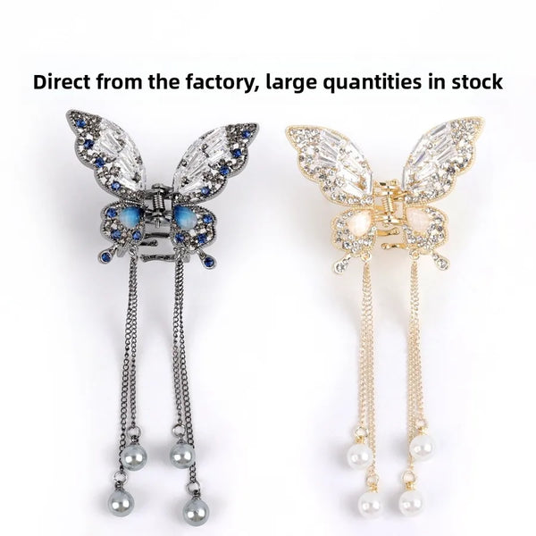Tassel Butterfly Hair Claw | Zinc Alloy