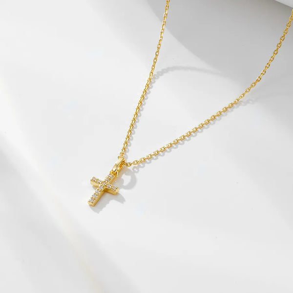Box Chain Zircon Pendant Necklace | 925 Sterling Silver