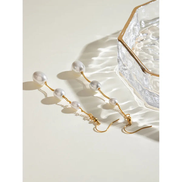 Geometric Drop Earrings | Stainless Steel