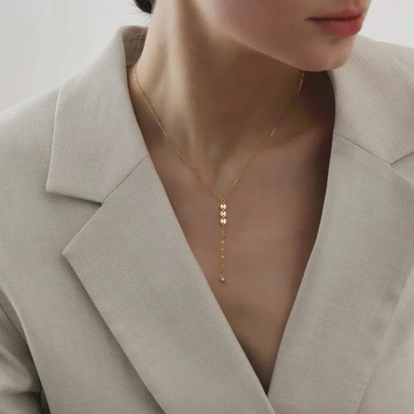 Lariat Zircon Necklace | 925 Sterling Silver