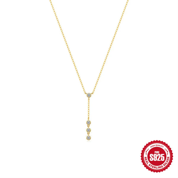 Zircon Pendant Necklace | 925 Sterling Silver