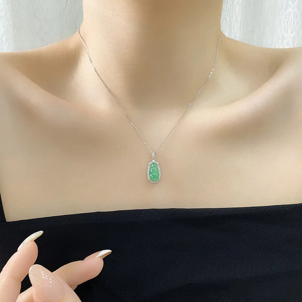 Geometric Pendant Necklace | 925 Sterling Silver