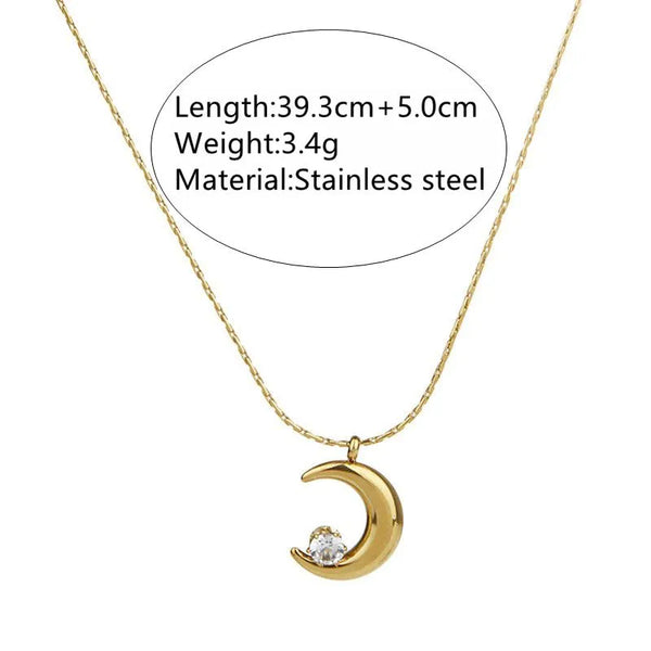 Celestial Pendant Necklace | Stainless Steel