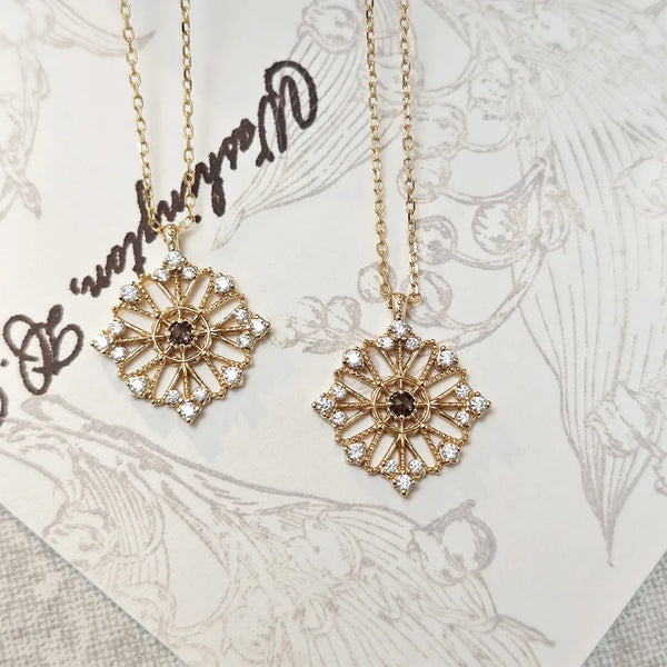 Snowflake Zircon Necklace | 925 Sterling Silver