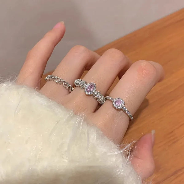 Pink Zircon Ring | Sterling Silver